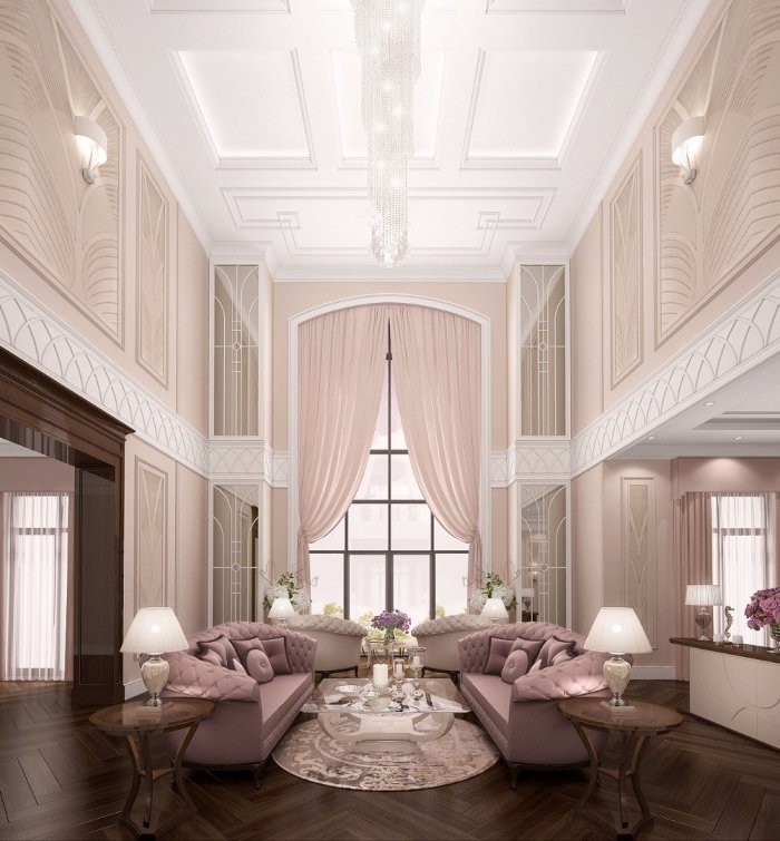 Кессонный потолок арт деко