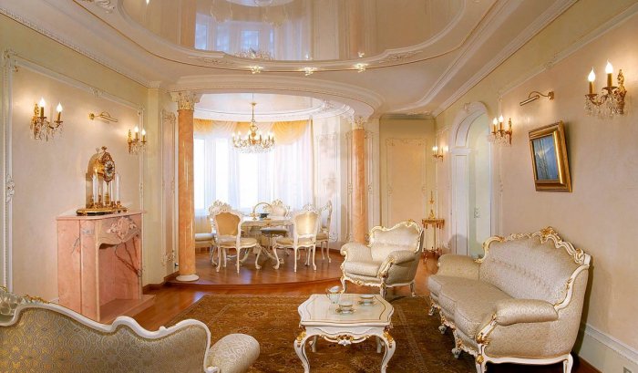 Натяжной потолок в космическом стиле