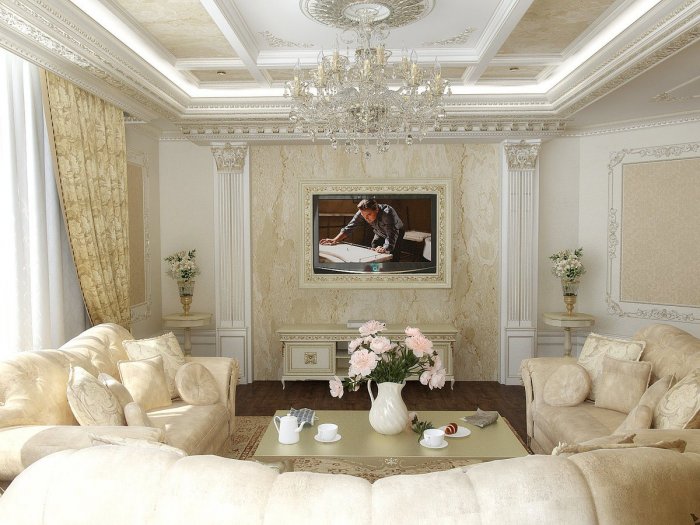 Гостиная в классическом стиле