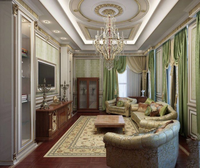 Многоуровневые потолки классика