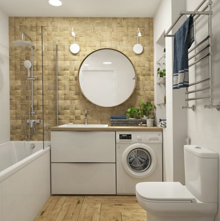 Ванна в стиле Сканди