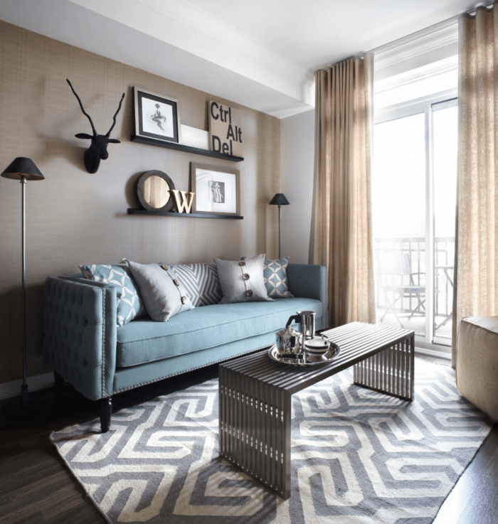 Интерьер маленькой гостиной