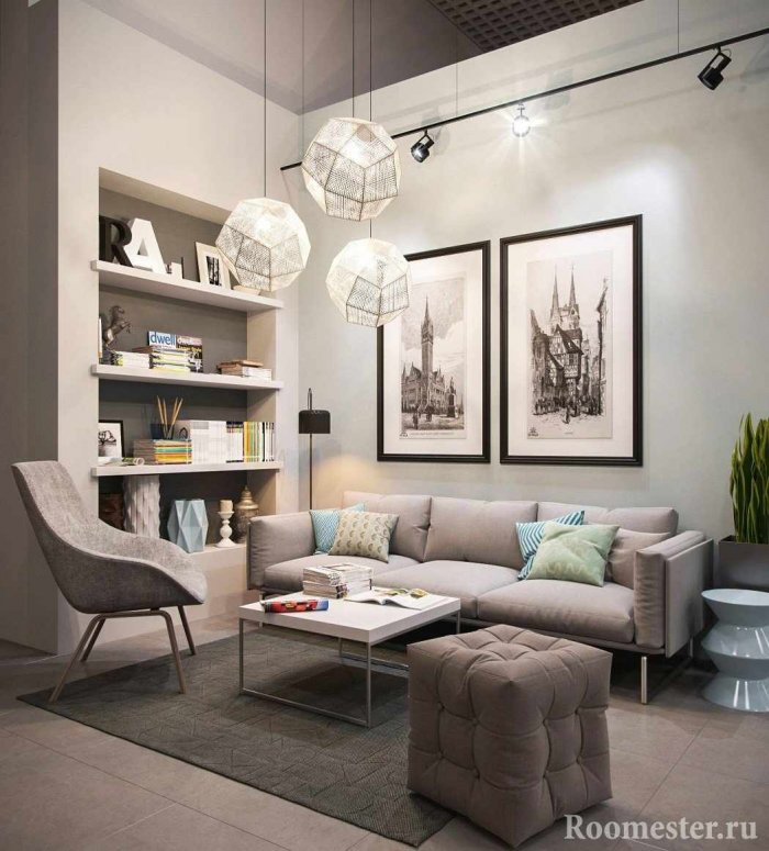 Стильный интерьер гостиной