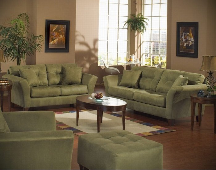 Оливковая мебель в интерьере