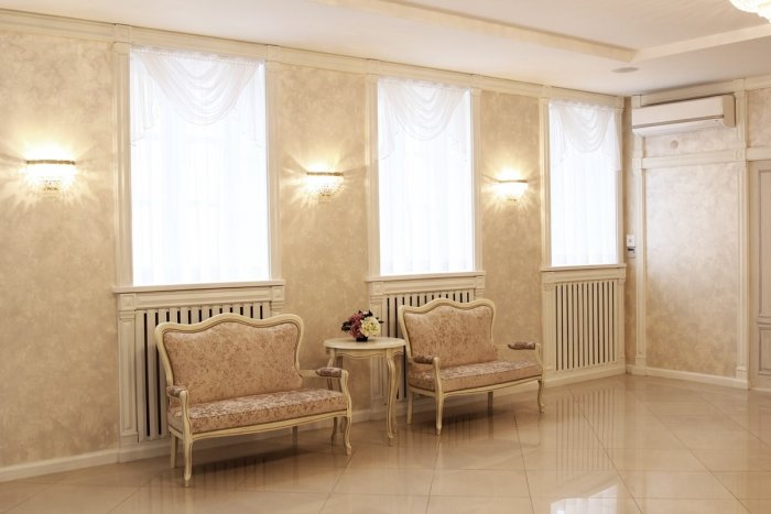 Декоративная штукатурка шелк в интерьере