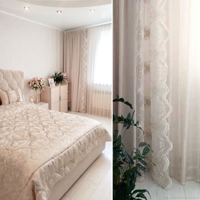 Шторы из бархата в спальню