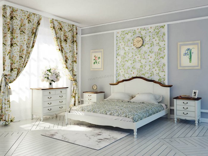 Спальня 9кв в стиле Прованс