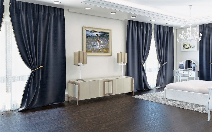 Шторы под белую мебель