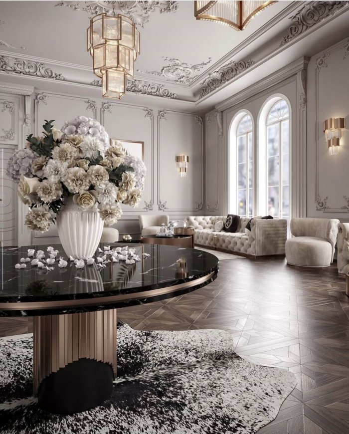 Шикарные гостиные комнаты