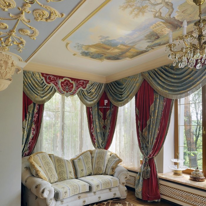 Роскошные гостиные в дворцовом стиле