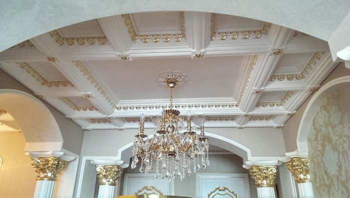 Кессонные потолки в классическом стиле