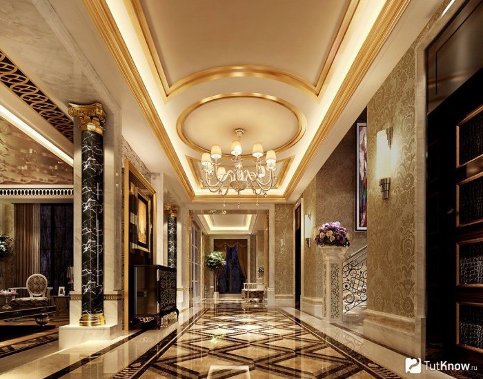 Интерьер холла в особняке