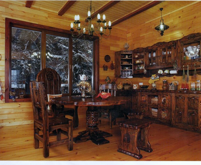 Кухня в стиле под старину