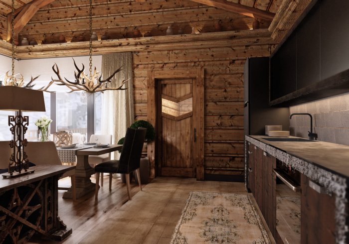 Баня в альпийском стиле