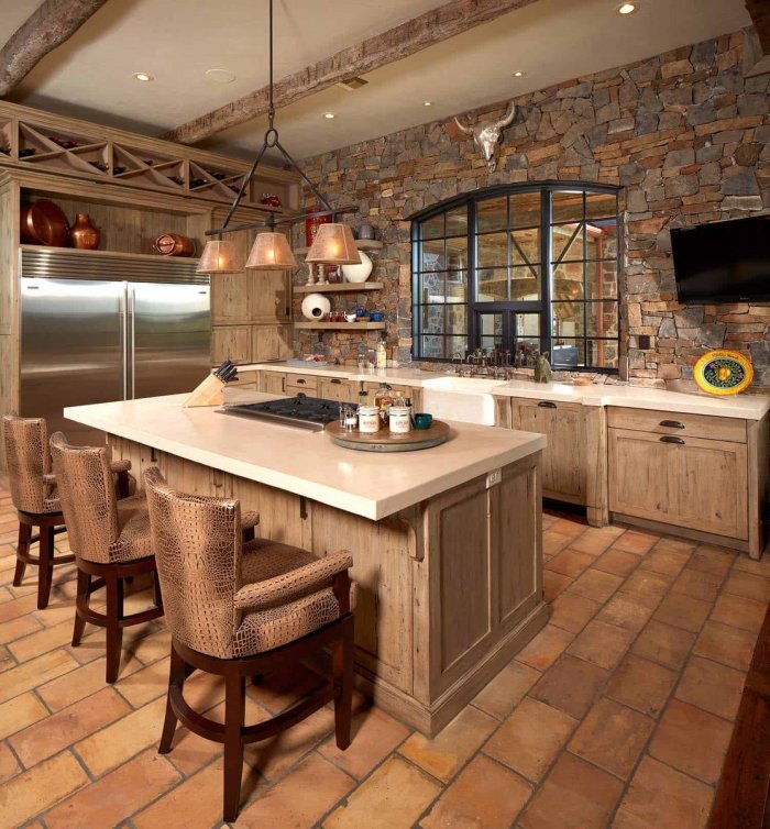 Дизайн кухни Шале