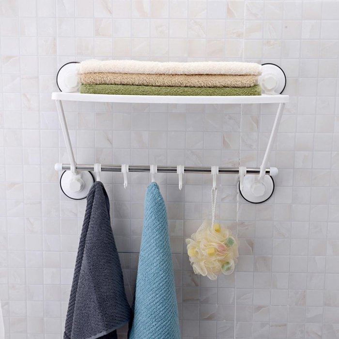 Полки для хранения полотенец в ванной