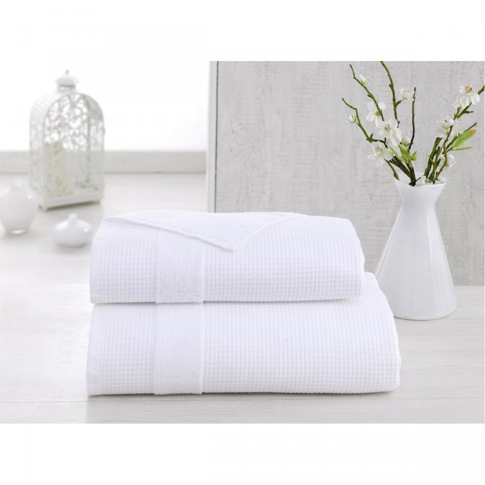 2667 Полотенце микрокотон "Karna" Truva двухсторонний 50x100 1/1 (светло-розовый)