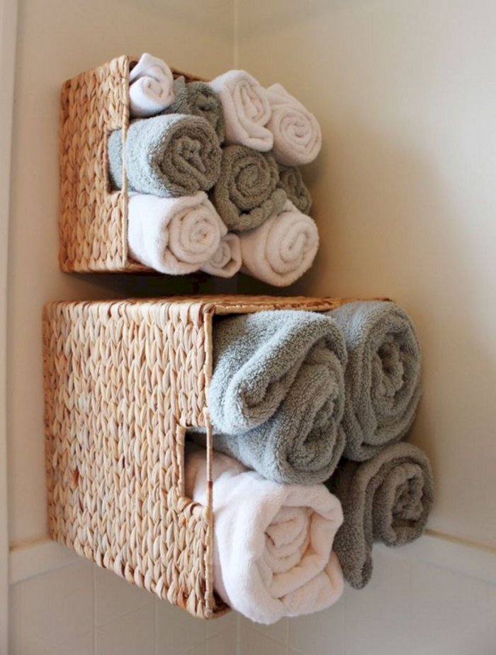 Полотенца в ванной комнате