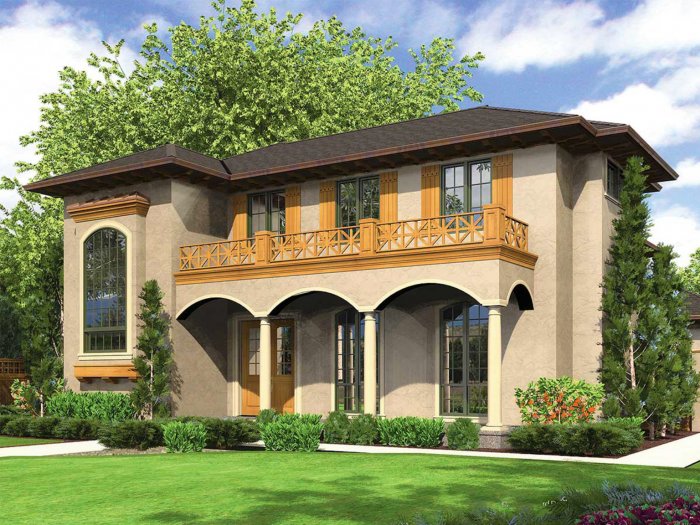 Итальянский стиль домов и коттеджей