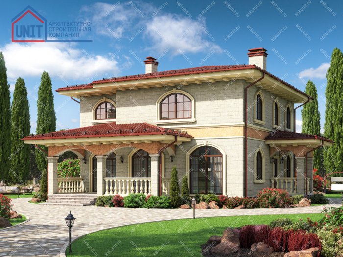 Проекты домов и коттеджей двухэтажных в итальянском стиле