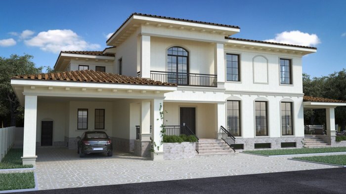 Коттедж в средиземноморском стиле