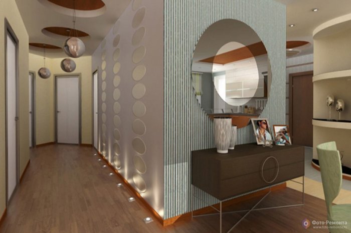 Интерьер визуализация кухня коридор комната