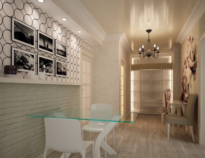 Кухня в коридоре