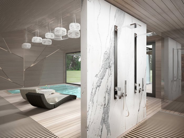 Дизайн интерьера банного комплекса 2020