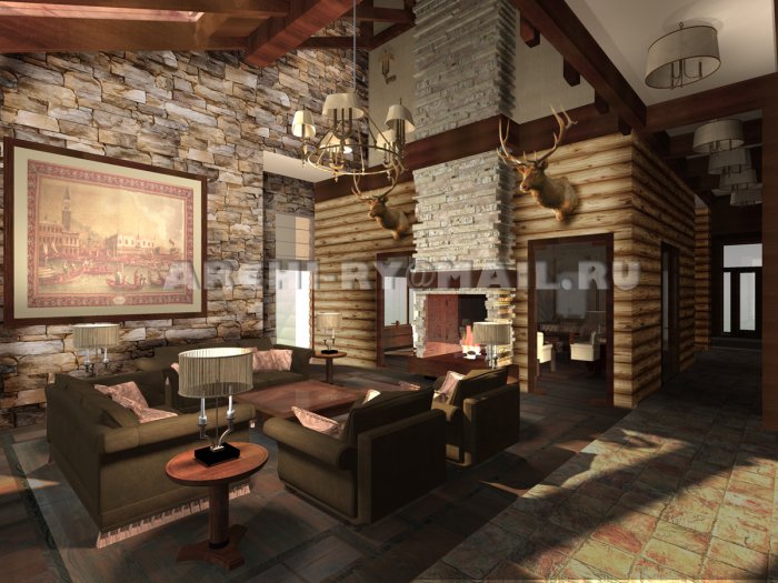 Частный банный комплекс в стиле лофт