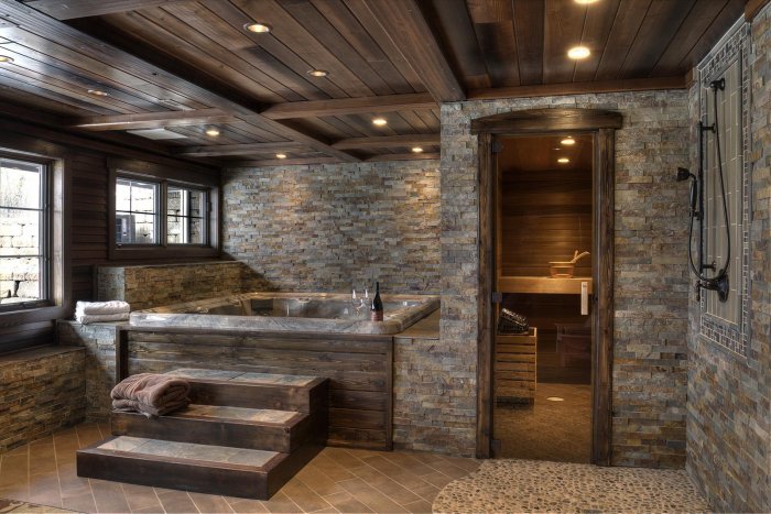 Интерьер бани в современном стиле