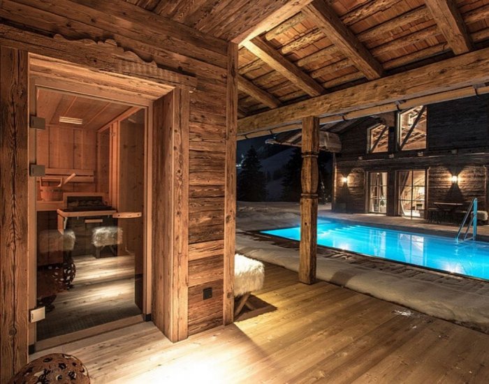 Баня в альпийском стиле