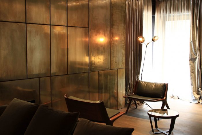 Латунные панели для интерьера