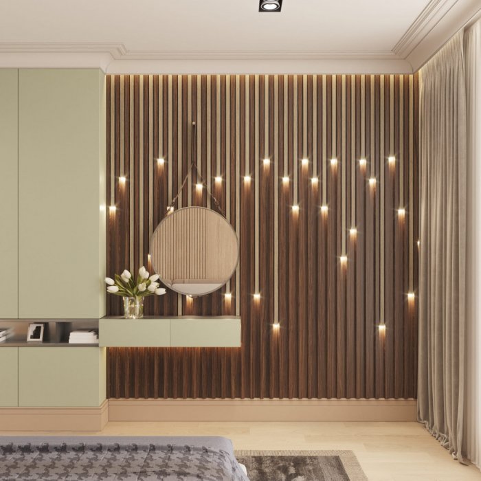 Декоративные рейки в интерьере