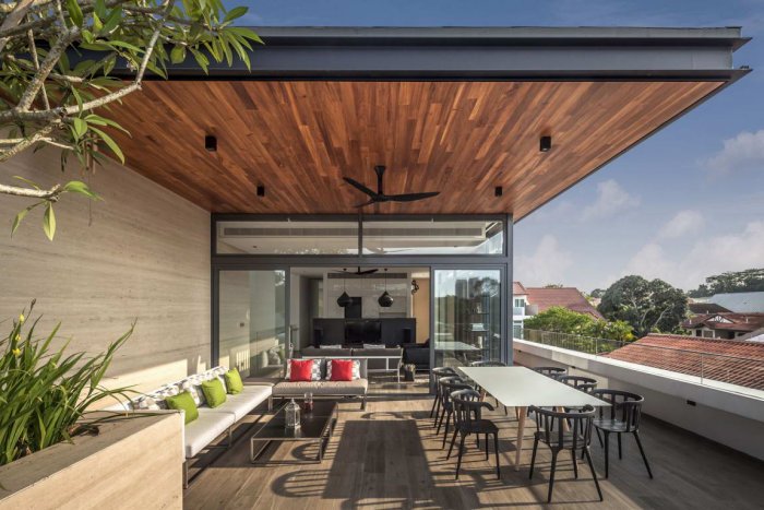 Дома с открытой крышей