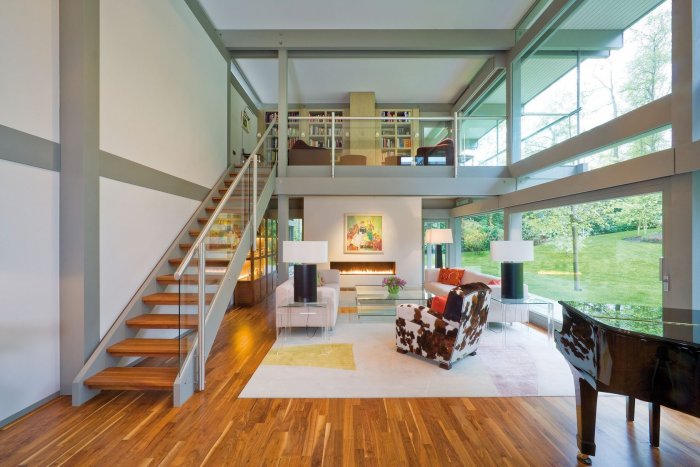 Дом с открытым вторым этажом