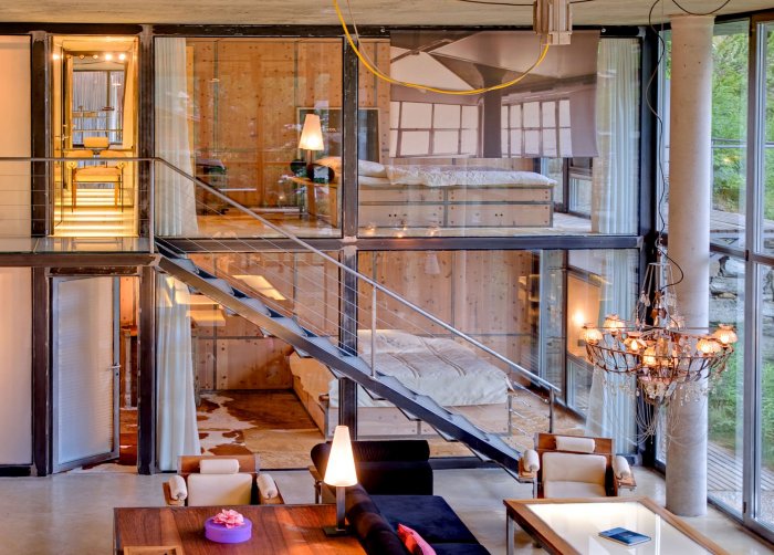 Дом в стиле лофт внутри