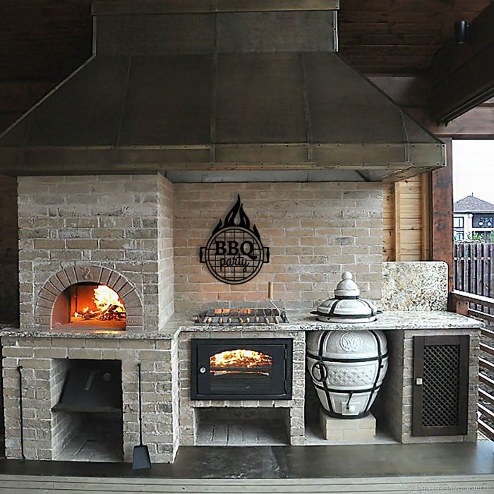 Барбекю комплекс с казаном, мангалом и тандыром