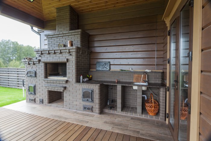 Печной комплекс для беседки