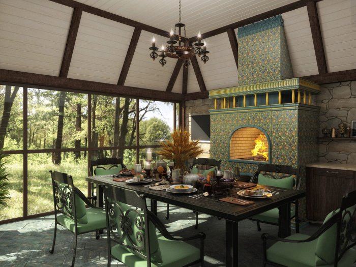 Мансарда с барбекю