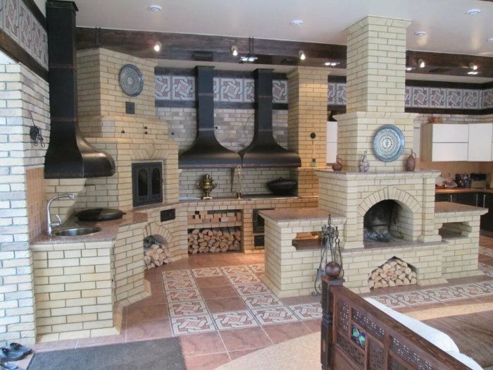 Печные комплексы с русской печью