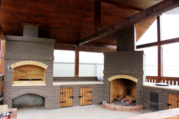 Барбекю комплекс с беседкой