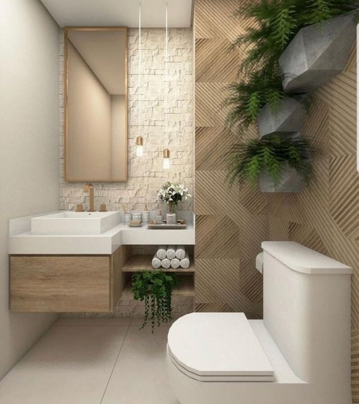Ванная комната в эко стиле