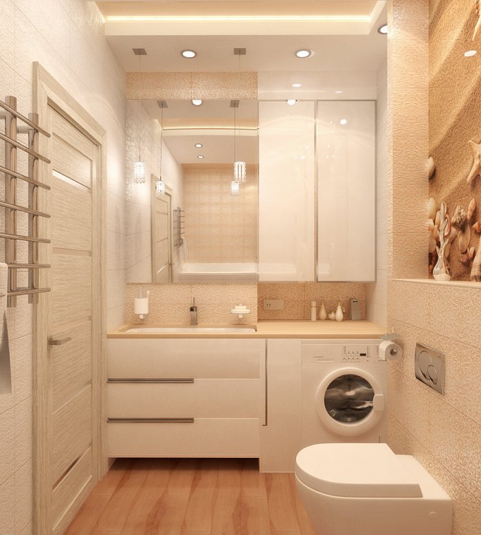 Ванная интерьер маленькая