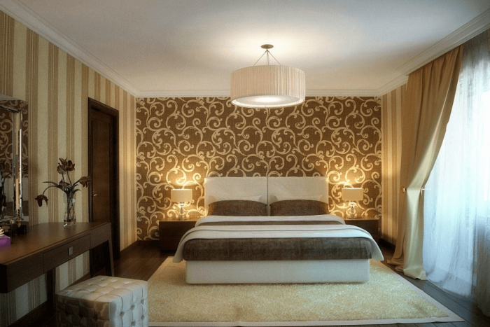 Модные обои для спальни