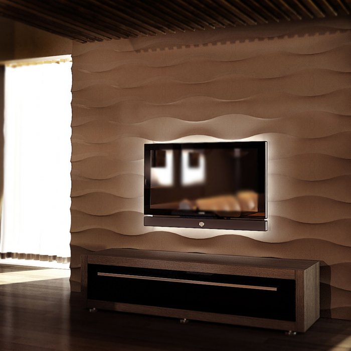 3д панели для стен под телевизор