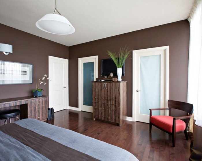 Коричневая краска для стен