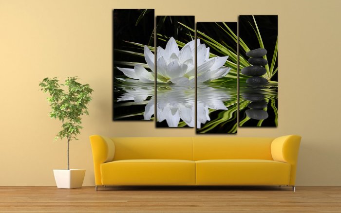 Модульные картины из стекла