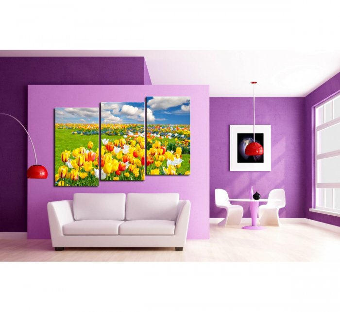 Модульные картины в интерьере
