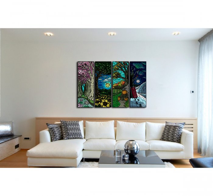 Картины в гостиную над диваном