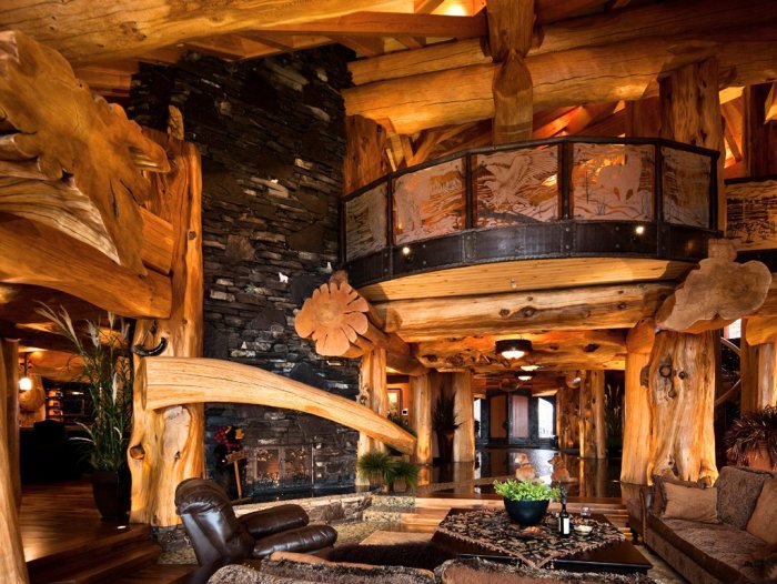 Бревенчатый дом пайонир